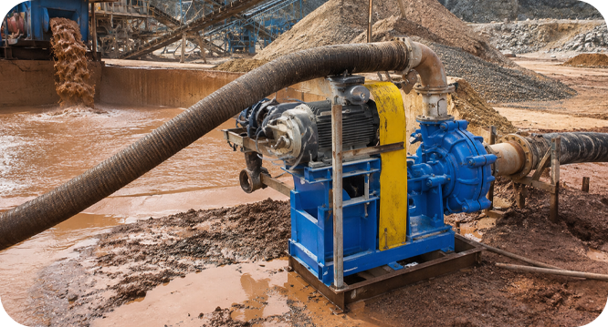 HRZL Slurry Pump Technical Drawing
